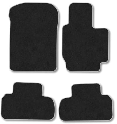 Suzuki Grand Vitara (2005-2015) Carpet Car Mats | Grey Edge Trim Tailored Fit Floor Mats Full Coverage Protection Accessories Easy Clean Anti Slip Made in the UK