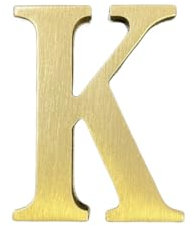 4,5 cm Höhe, selbstklebend, massive Messing-Buchstaben, englische Buchstaben, 4,5 cm, Wandaufkleber, Goldbriefkasten, Zahlen, Hausadresse, Zahlen, Geschäft, Studio, Name, DIY-Kombination für Wand,