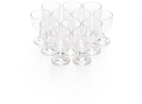 Odoria 1/12 Scale Dolls House Miniature Empty Wine Glasses Dollhouse Accessories, 12Pcs