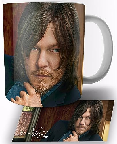 TusRelojes Norman Reedus Daryl Dixon Tasse en Céramique Blanche 325ml Mug