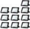 Jopassy LED Strahler Außen 10x 50W,Wasserdicht LED Fluter Flutlicht 4250lm 3000k warmweiß,IP66 Außenstrahler für Garage,Schuppen,Terrasse,Arbeitsraum,Sportplatz,Rasenflächen,Auffahrt