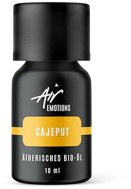 Air Creative® BIO Cajeputöl 10ml, Ätherisches Öl (Lebensmittelqualität, 100?% naturrein) - Gewonnen aus Cajeput-Blättern - Frisch, würzig & klärend, Ideal für Sauna & Massage
