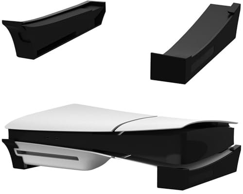 Buziba Support horizontal pour PS5 - Support de bureau fin compatible avec Playstation 5 Slim Console Accessoires Disc & Digital Editions