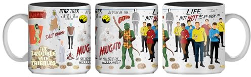Star Trek: The Original Series Aliens, Villains and Crew Single Stackable Ceramic Mug | Kaffeetasse für Tee, Espresso, Kakao | Fassungsvermögen: 370 ml
