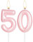 Hot Pink Happy 50th Birthday Candle,Pink Number 50 Candle,Birthday Cake Candle Decorations,Cake Candles Cake Toppers for Girls Women,Wedding Anniversary