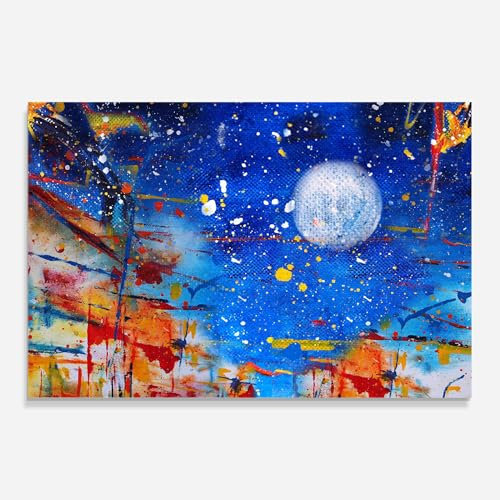 ARTHUB Cuadro de cristal, Moon Painting, 50x70 cm