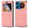 Funda de Cuero PU con Ventana Visible y Cierre Magnético Invisible Compatible con ZTE Nubia Music Z2353, Cubierta Inteligente de Protección (Rosa)