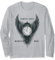 Tempus Fugit Memento Mori Uhr Flügel Stoische Philosophie Langarmshirt