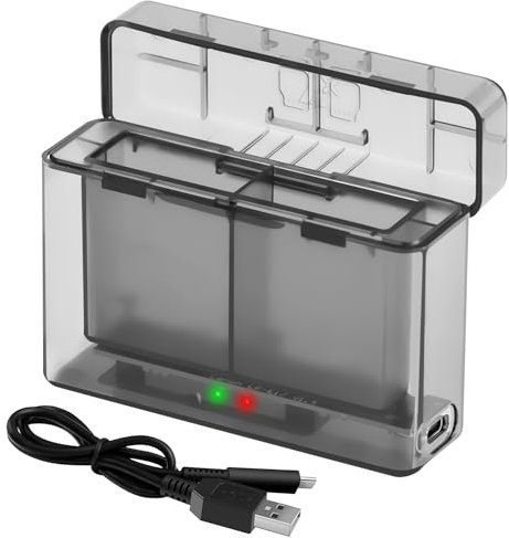 LP-E17 Dual Battery Charger for Canon EOS R8,R10,R50,R100,RP,77D,850D,800D,760D,750D,250D,200D II,200D,M5,M6 Mark II,M3,Rebel T8i,T7i,T6i,T6s,SL3, SL2,9000D,8000D,Double Fast Charge for LP E17
