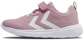 hummel Kinder Schuhe - ACTUS Recycled JR - Unisex Kinder Sneaker Jungen und Mädchen - Leichte Turnschuhe mit Elastischen Schnürsenkeln & Klettverschluss - aus Recycelten Materialien