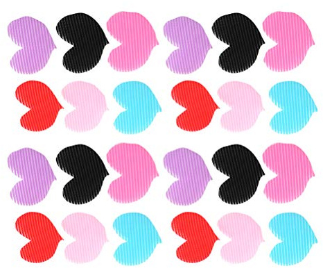 24 Stück Haar-Pads, herzförmige Haar-Pads, Pony-Aufnäher für Frauen, magisches Klebeband, Haarstyling-Zubehör