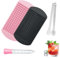 2 PCS Set Mini Ice Cube Trays, Small Ice Cube Tray, 160 Grids Reusable Flexible Ice Mold Non Breakable Ice Cube Making Tool for Whiskey, Cocktail, Milk, Juice, Chocolate and Other Drink