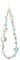 Yolev Beaded Camera Wrist Strap Cute Camera Charm Strap Blue Digital Camera Wrist Strap Charm Lanyard for Phone Bag Keychain Accessories