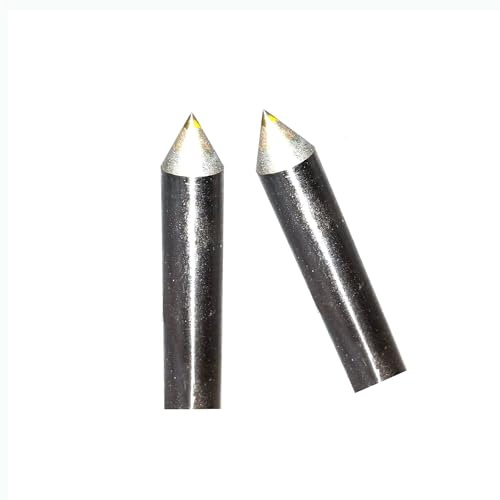 2 Stück Beste Fräser CNC Diamantspitze Ziehgravur Bits 1/8 1/4 Werkzeuge 60/90/120 Grad Für Metall Glas Stein Keramik Gravieren Fräsen Schneiden Langlebige Produkte(1/8 in-90 degree)