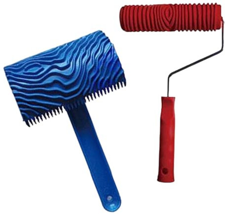 Wandmalwerkzeug Mit Gummiholztextur Roller Präge Malwerkzeughäuser Dekore Für Natürliche Holzstruktureffekte