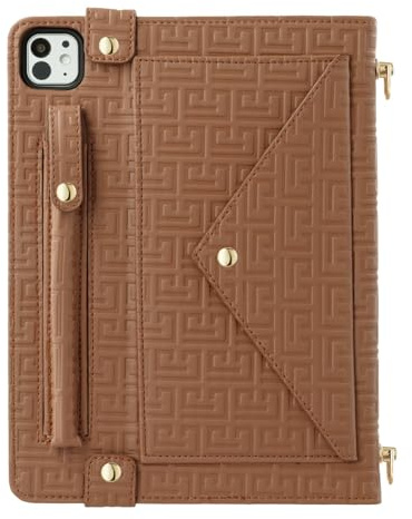 Schutzhülle für iPad Air 5 / Air 4 (Farbe: Braun), Smart Stand Strap Leder Wallet Flip Back Case