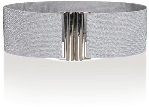 Ro Rox Damen Breiter Elastischer Taillengürtel im Retro Vintage Stil – Stretchgürtel für Kleider, 50er Jahre – Moderne Schnalle, Mehrere Farben