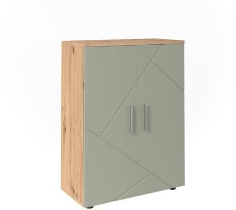 Vicco Midischrank Irma, Salbeigrün, 60 x 81 cm