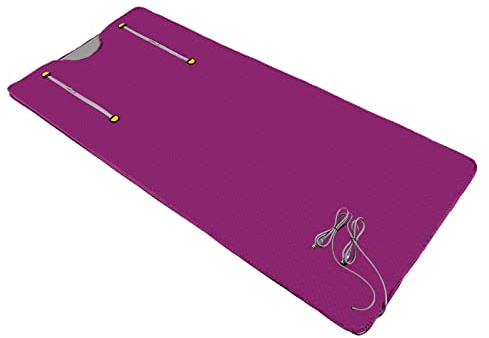 Gdetnysty Fern Infrarot Sauna Decke Saunadecke WäRmetherapie FitnessgeräT Behandlungsdecke 2 Zone Fettabbau Slimming mit 2 Zonen Controller Timer Fernbedienung Überhitzungsschutz 180x80cm 35-80°C