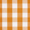 HOMESCAPES Orange-Weiß karierter Baumwollstoff Meterware 150 cm breit, Landhaus-Karo Stoff zum Nähen, Dekostoff kariert, Polsterstoff Karo, orange karierter Stoff Oeko-Tex