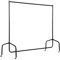 HOMCOM Portant à Vêtements avec Roulettes Tringle a Vêtement solide Porte-Manteau Charge 140 Kg 180 x 60 x 170 cm en acier noir
