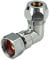 Raccordo angolare per tubo Ø 10 mm con dado MS – cromato