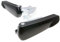 2EXTREME Fußrasten Satz Schwarz Aluminium Klappbar kompatibel mit Vespa GTS 300ie Super Sport ZAPM45 (Quasar) Motorroller