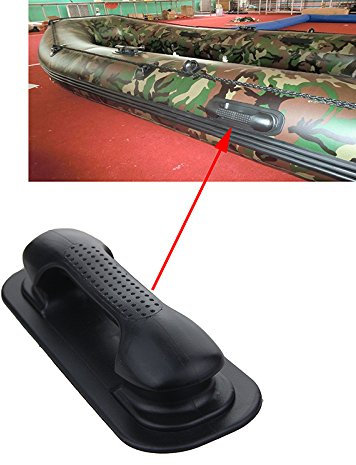 2 Lifting Grab crarry Griff/Keil grau schwarz für aufblasbare Boot Raft bootsklasse, schwarz