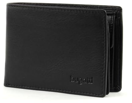 bugatti City Line Coin Wallet with Flap 4 CC Black