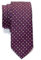 Retreez Corbata de microfibra fina con lunares de época tricolor para hombres Morado oscuro