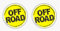 24/7stickers #100 / 2X Offroad Aufkleber je ca. D=8cm Gelädnewagen SUV Park MUD MT at