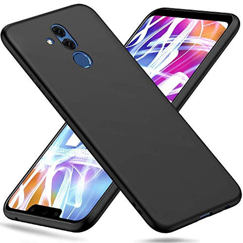 Conie CTPU9167 Classic TPU Kompatibel mit Huawei Mate 20 Lite, Hülle Backcover Silikon Schutzhülle Basic Design TPU Anti Rutsch Rückschale für Mate 20 Lite Handyhülle Schwarz