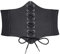 JasGood Damen Korsett Gürtel Schnürkorsett Elastischen Breiten Band, Gebundener Waspie Taille Gürtel Hüftgurt für Damen,Schwarz,73cm(Anzug für Taille 66cm-74cm)