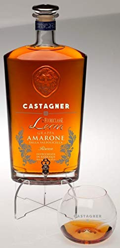 Grappa Leon Riserva 3 Anni con 4 Bicchieri