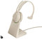 Jabra Evolve2 65 Casque PC sans Fil avec Station de Charge - Casque Mono Écouteur Certifié Microsoft Teams avec Batterie Longue Durée - Adaptateur Bluetooth USB-C - Beige