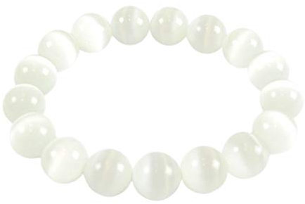 Coco Papaya Armband Mondstein – Kugeln 12 mm, 18 cm, Stein