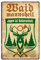 Waidmannsheil Jagen ist Naturschutz - Retro Deko Blechschild - Weidmannsheil Schild für Jäger Grünrock Weidmann - Metallschild Jägergruß - Geschenk Jägersmann Wildschütz Nimrod grüne Zunft - 20x30cm