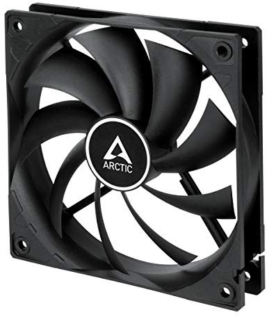 ARCTIC F12 PWM PST - PC Fan, 120mm Fan, PC Case Fan with PWM Sharing Technology (PST), Quiet motor, Computer, Fan Speed: 230-1350 rpm - Black