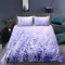 RFFLUX 3D Lavendel Lila Blumen Bettwäsche 135x200 cm 4teilig mit Reißverschluss Microfaser Warme Sommer Weich Bettbezug Set Kinderbettwäsche mit 2 Kissenbezug 80x80 cm für Mädchen Junge