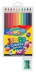 Colorino Jumbo-Stifte + Spitzer mit 10 Stiften