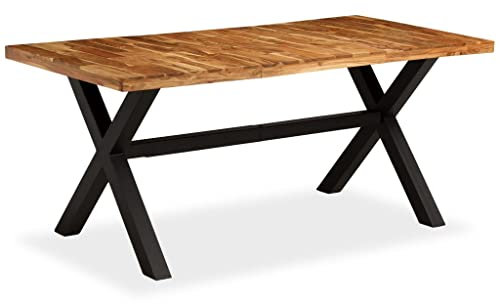 INLIFE Esstisch Akazien- und Mangoholz Massiv 180 x 90 x 76 cm