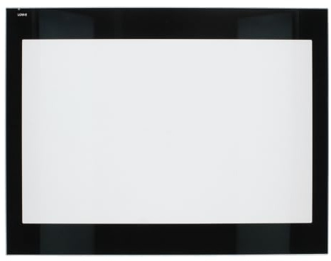 easyPART passend für Beko 290440376 Innenscheibe für Türe in Backofen Herd | Gasherd, Ofen, Backröhre, Schauglas, Schwarze Umrahmung, Kompatibel mit Arcelik, Arctic, Altus, Blomberg, ElektraBregenz