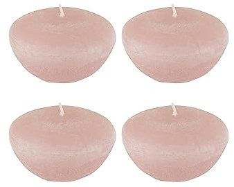 J-Line-Box mit 8 Schwimmkerzen - beige - klein - 4 Stück