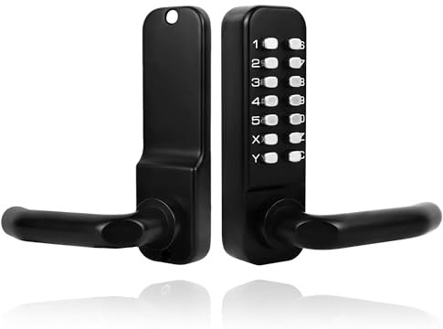 Gertrdti 100% Mechanical Keyless Entry Door Lock with Handle