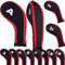 YoiYee Golf Club Iron Head Covers Set - 12 Pieces with Waterproof Zipper, Number Labels - Fits 3-9, Pw, Aw, Sw, Lw - Protective Covers for Men and Women - Golf Accessory