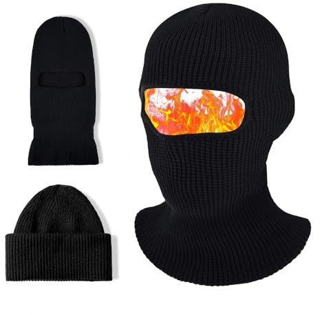 yotutun Sturmhaube, Gesichtsmaske Elastizität Gesichtshaube Gestrickte UV Balaclava Warm Winter Motorrad Fahrrad Skimaske Atmungsaktiv Sturmmaske für Männer Frauen Outdoor Sport