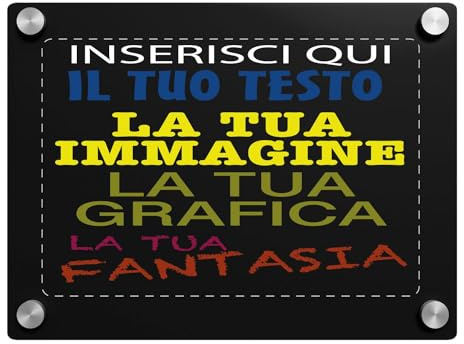 Gruppo Veneziano - targa in plexiglass personalizzata - targa fuoriporta in plexiglass 3mm personalizzata - in dotazione distanziali per il montaggio - 100% made in italy