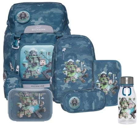 Beckmann Classic Schulrucksack Set 8tlg. (Jungle Game)
