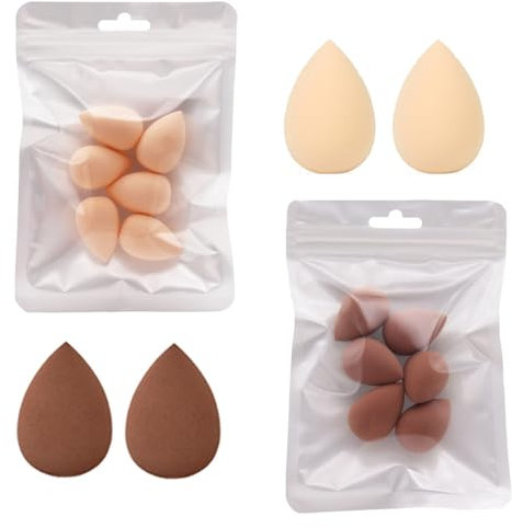 12 PCS Mini Makeup Sponge Washable Beauty Sponge Blender Set Super Soft Foundation Sponge for Foundation Powder Concealer Highlight Eye Shadow Use Dry and Wet Both