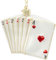 SIKORA Poker Karten besondere Weihnachtskugel Glas Christbaumschmuck Deko Figur Weihnachten Anhänger Ornament - Trend Line - BS595